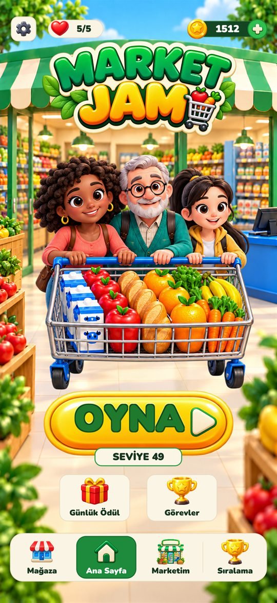 Market Jam home screen