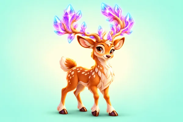 Crystal-antlered Deer