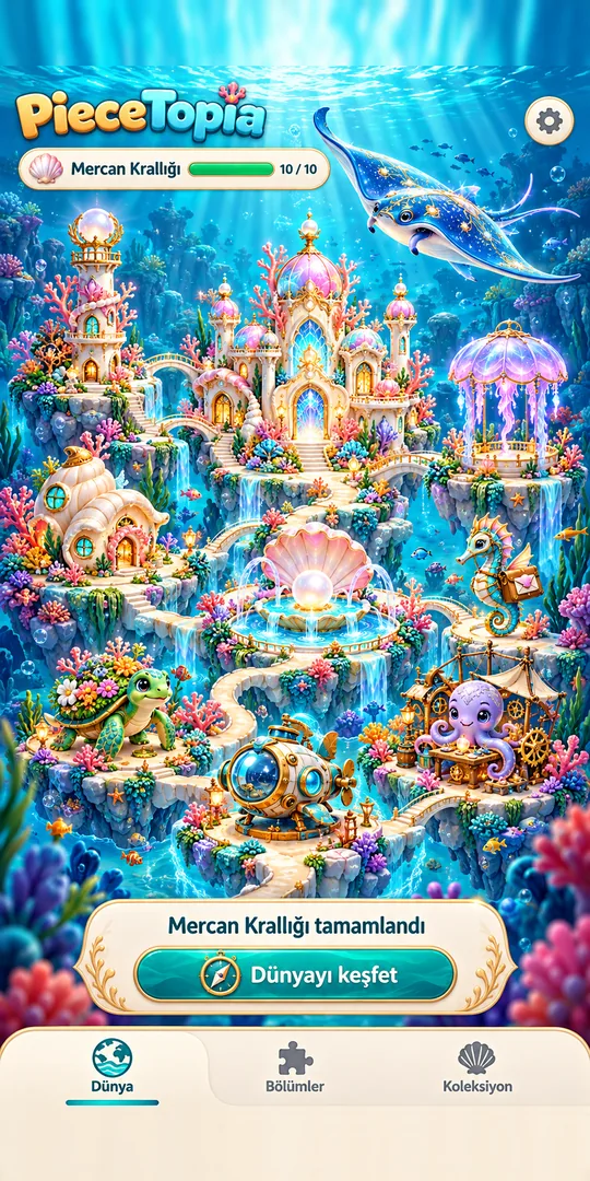 Coral Kingdom world in PieceTopia